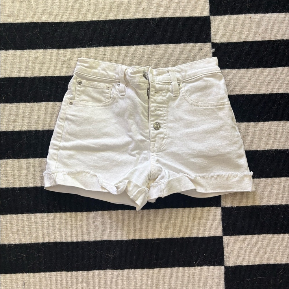J. Crew White Denim Shorts